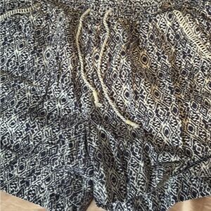 Women's Blue Patterned Shorts